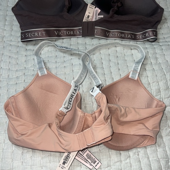 2 x NEW Victoria Secret 36B T-Shirt Lightly Lined Bras NWT Adjustable Straps - Picture 6 of 6